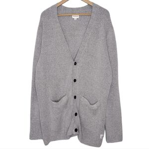 Frank And Oak Men's Cotton Wool Blend Long Sleeve Front Button Cardigan Size XL